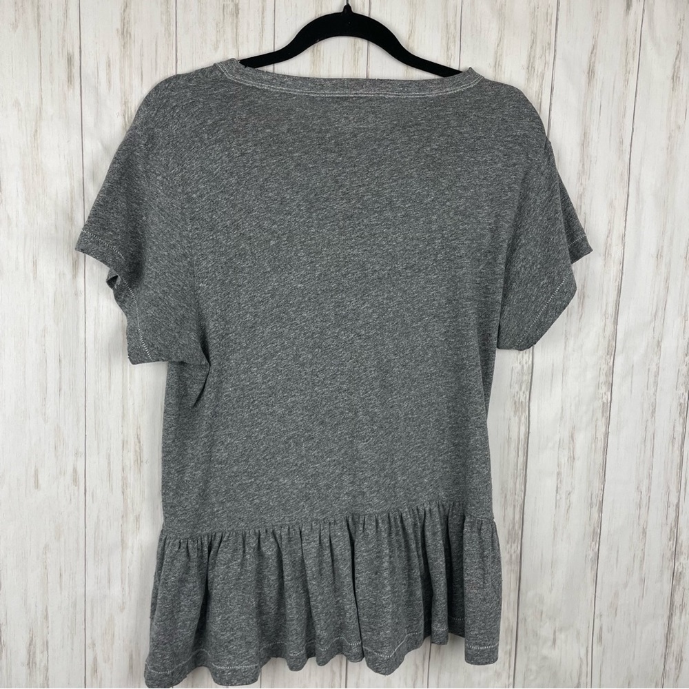 Revolve The Great gray ruffle tee size 2 - Picture 8 of 9